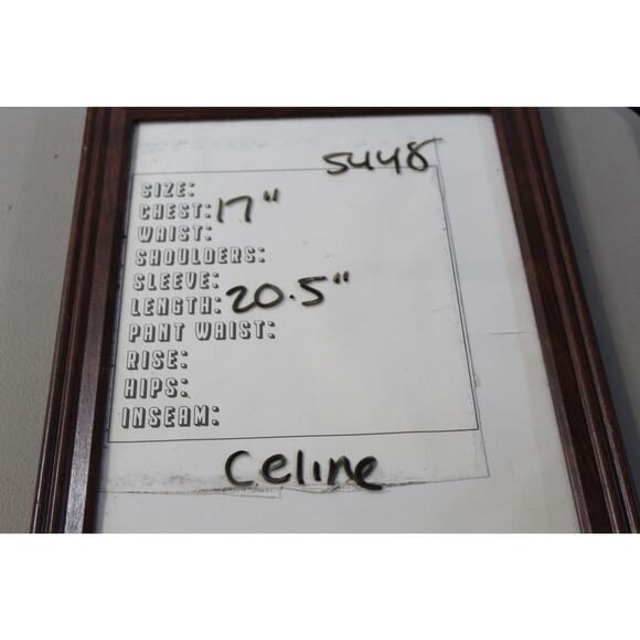 CELINE Finition Main Wool Black Size 38 Zip Long Sleeves Blazer Jacket - Picture 5 of 5